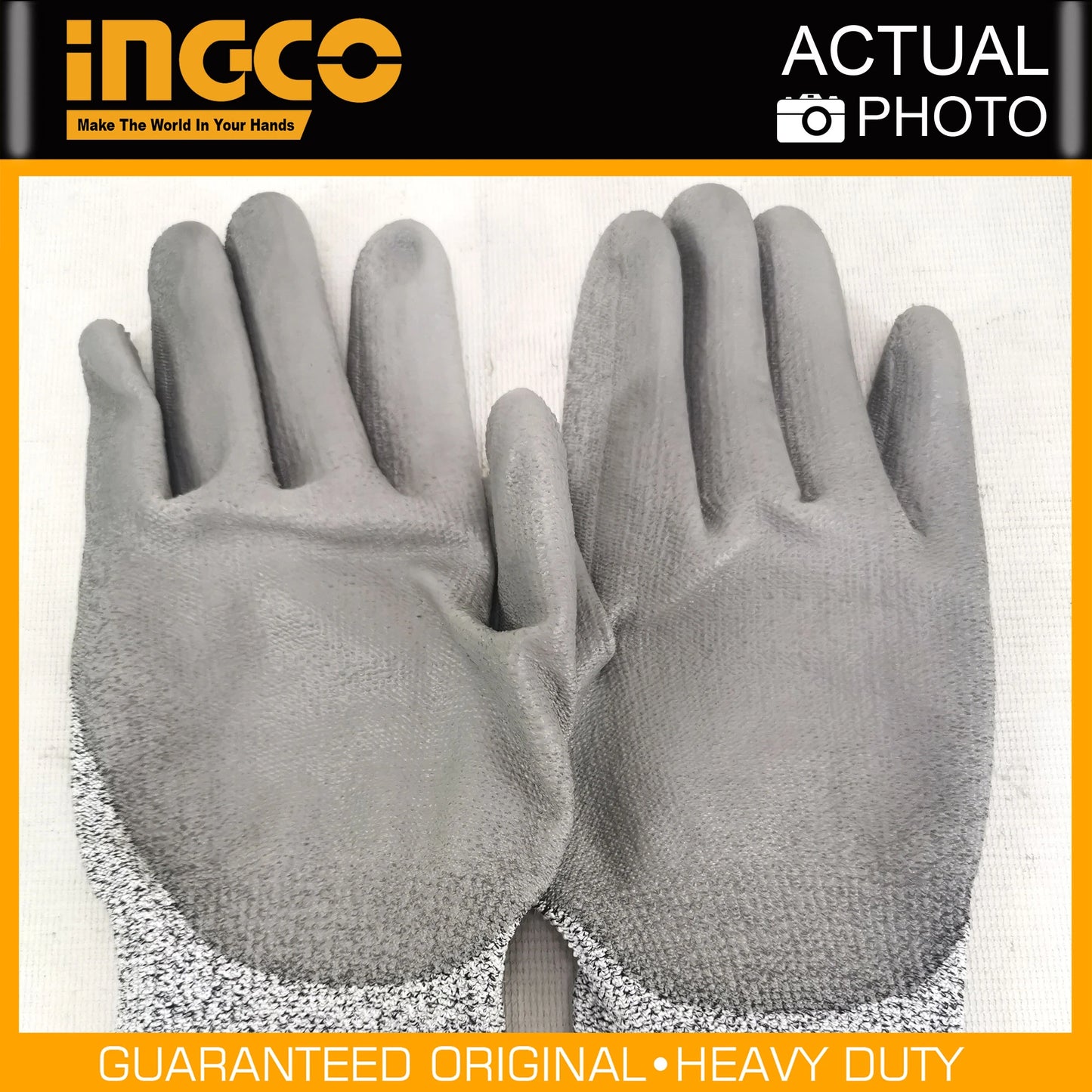 INGCO PU Cut Resistant Gloves HGCG02-XL