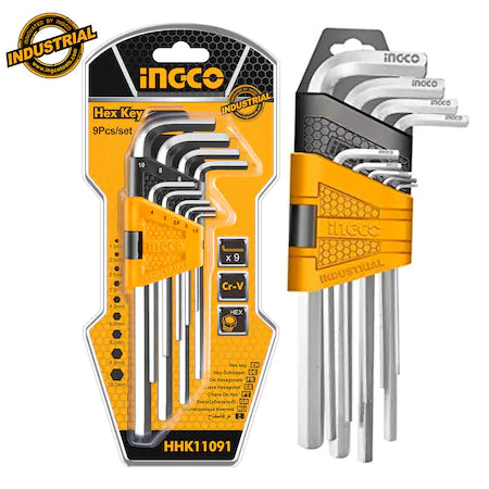 INGCO 9pcs Hex Key Set 1.5-10mm HHK11091