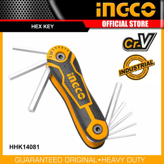 INGCO 8pcs Hex Key (2-8mm)