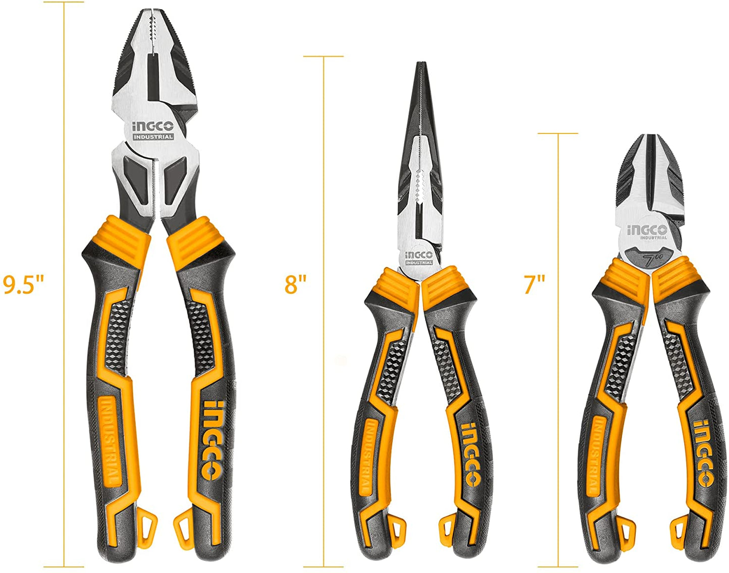 INGCO 3pcs High Leverage Pliers Set HKHLPS2832