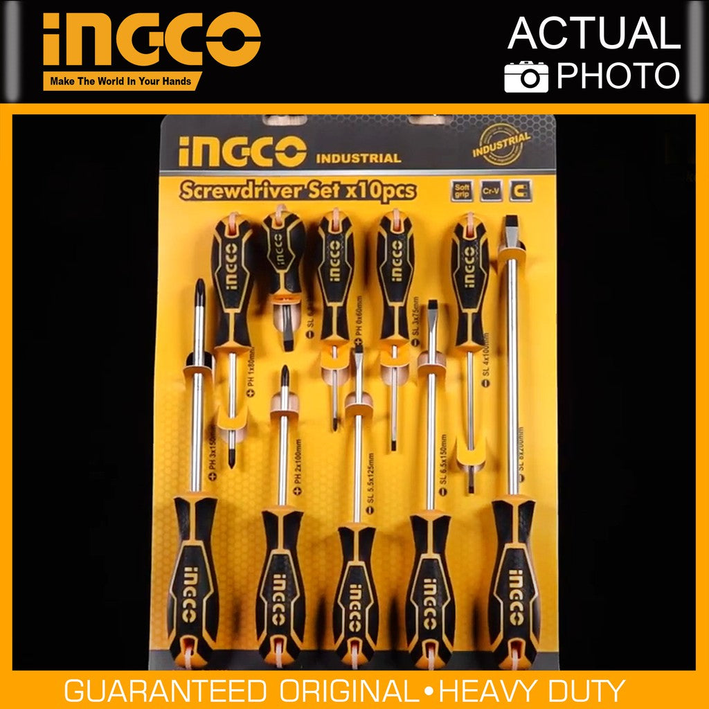 Ingco Screwdriver Racking INGCO 10pcs Screwdriver Set HKSD1028 – Buttar Enterprises