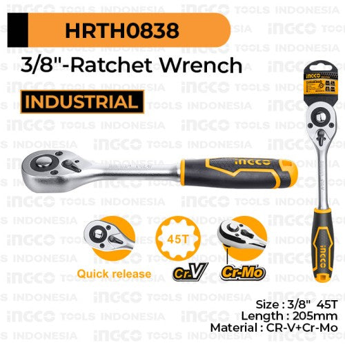 INGCO 3/8" Ratchet Wrench HRTH0838