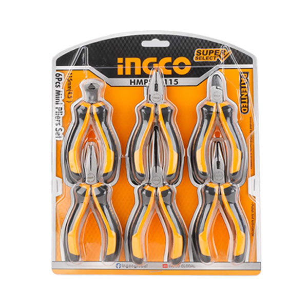 INGCO 6pcs Mini Pliers Set HMPS06115