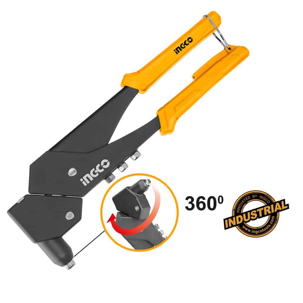 INGCO 360° Swivel head-hand Riveter 10.5" SHHR106