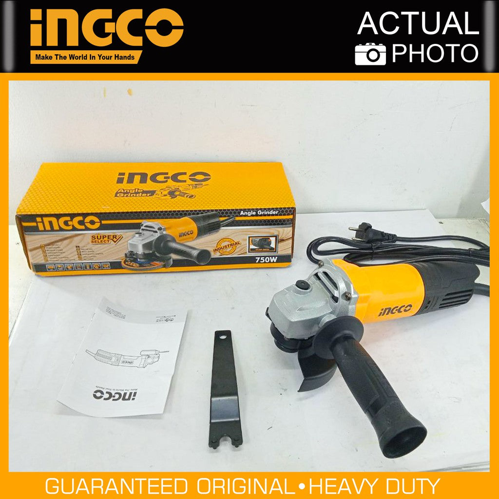 INGCO 750W Angle Grinder 4" AG750282