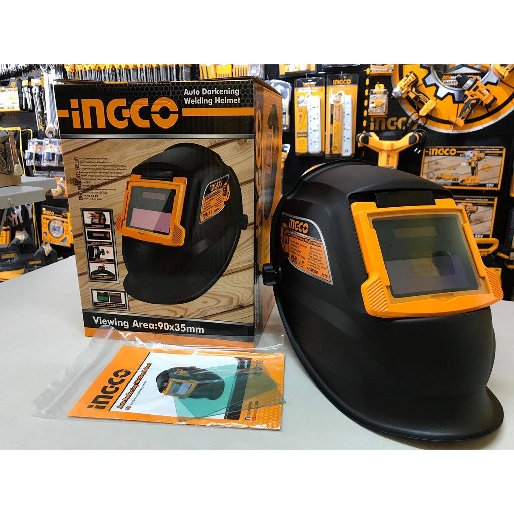 INGCO Auto Darkening Welding Helmet 90x35mm AHM009