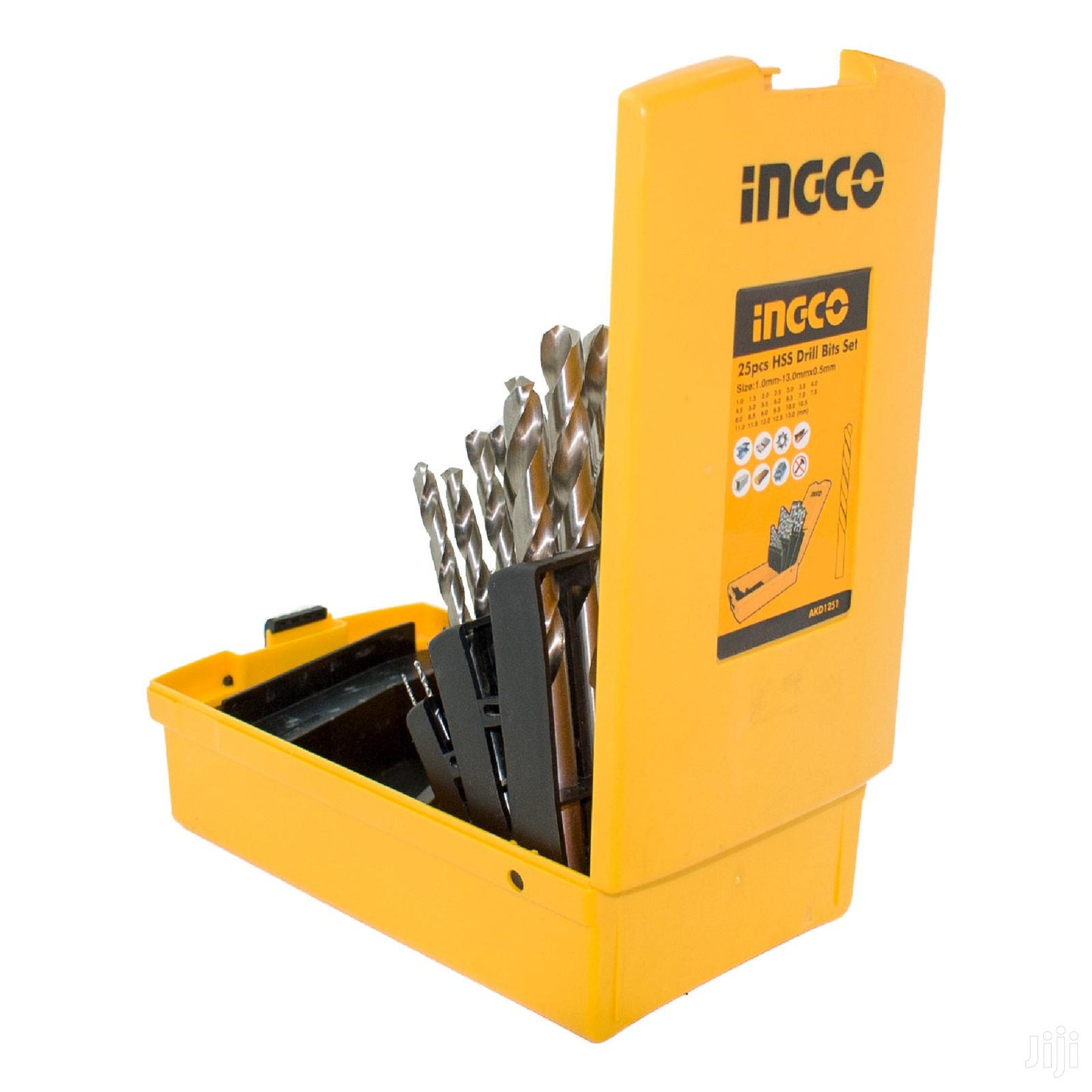 INGCO 25pcs HSS Drill Bit Set 1-13mm