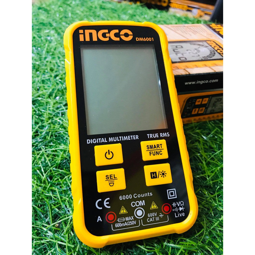 Multimeter Inco INGCO Auto Digital Multimeter 6000 counts DM6001 – Buttar Enterprises