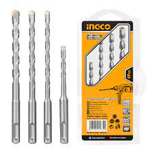 INGCO 4pcs Hammer Drill Bits Set