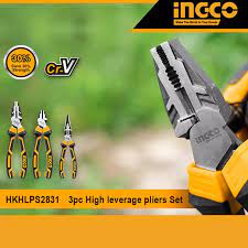 INGCO 3pcs High Leverage Pliers Set HKHLPS2831