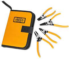 INGCO 4pcs Circlip Plier Set