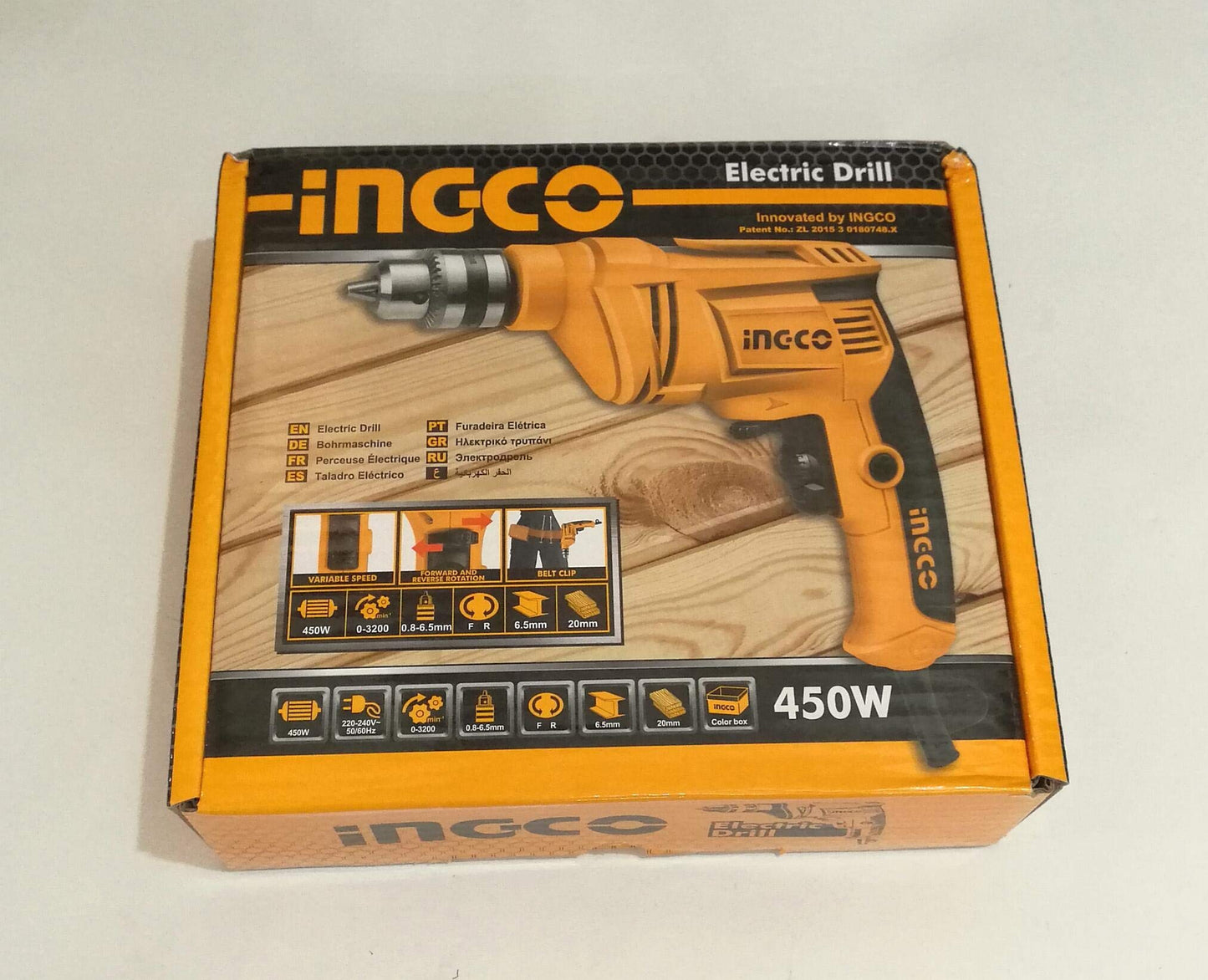 INGCO 450w Electric Drill 6.5mm ED4508