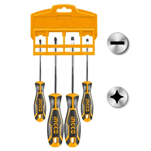 INGCO 4pcs Screwdriver Set