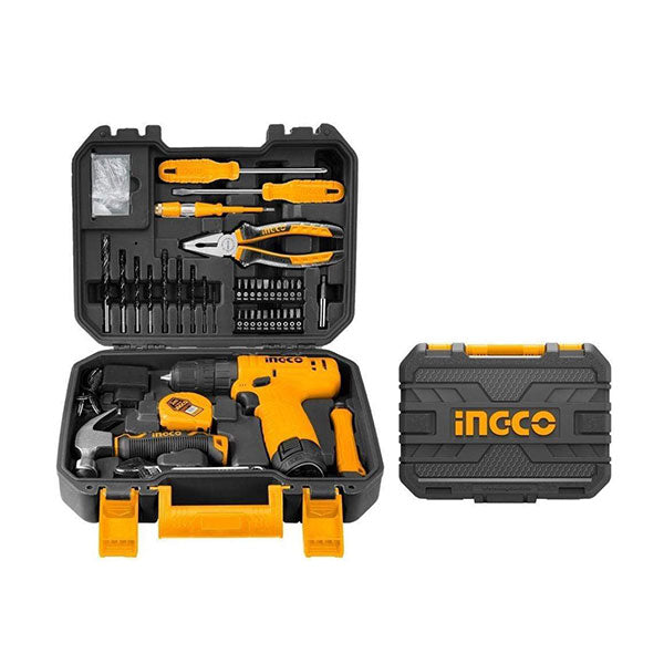 INGCO 81 Pcs Tools Set (With 12v Drill) HKTHP10811